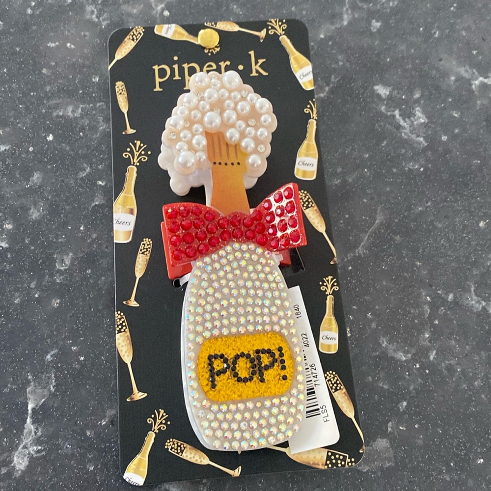 Champagne hair clip